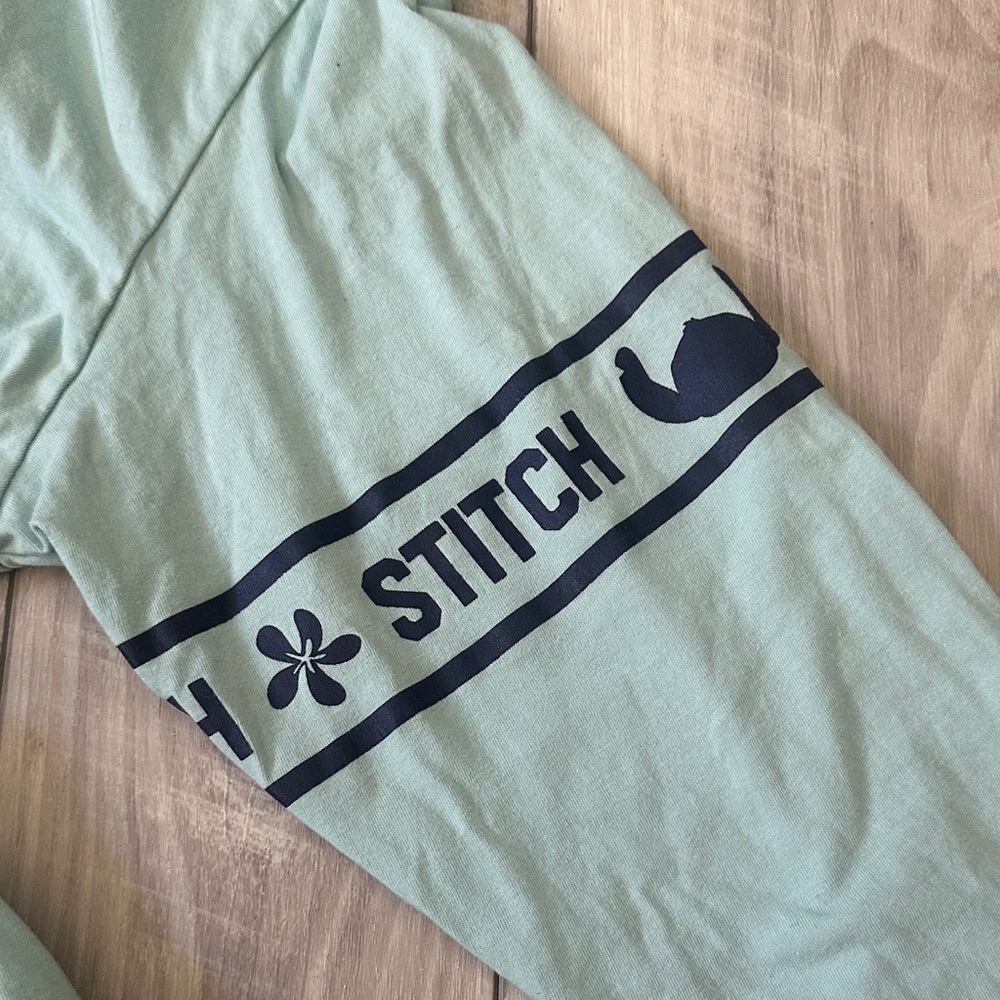 Disney Junior’s Long Sleeve Shirt - Mint Green with Stitch - Picture 6 of 6